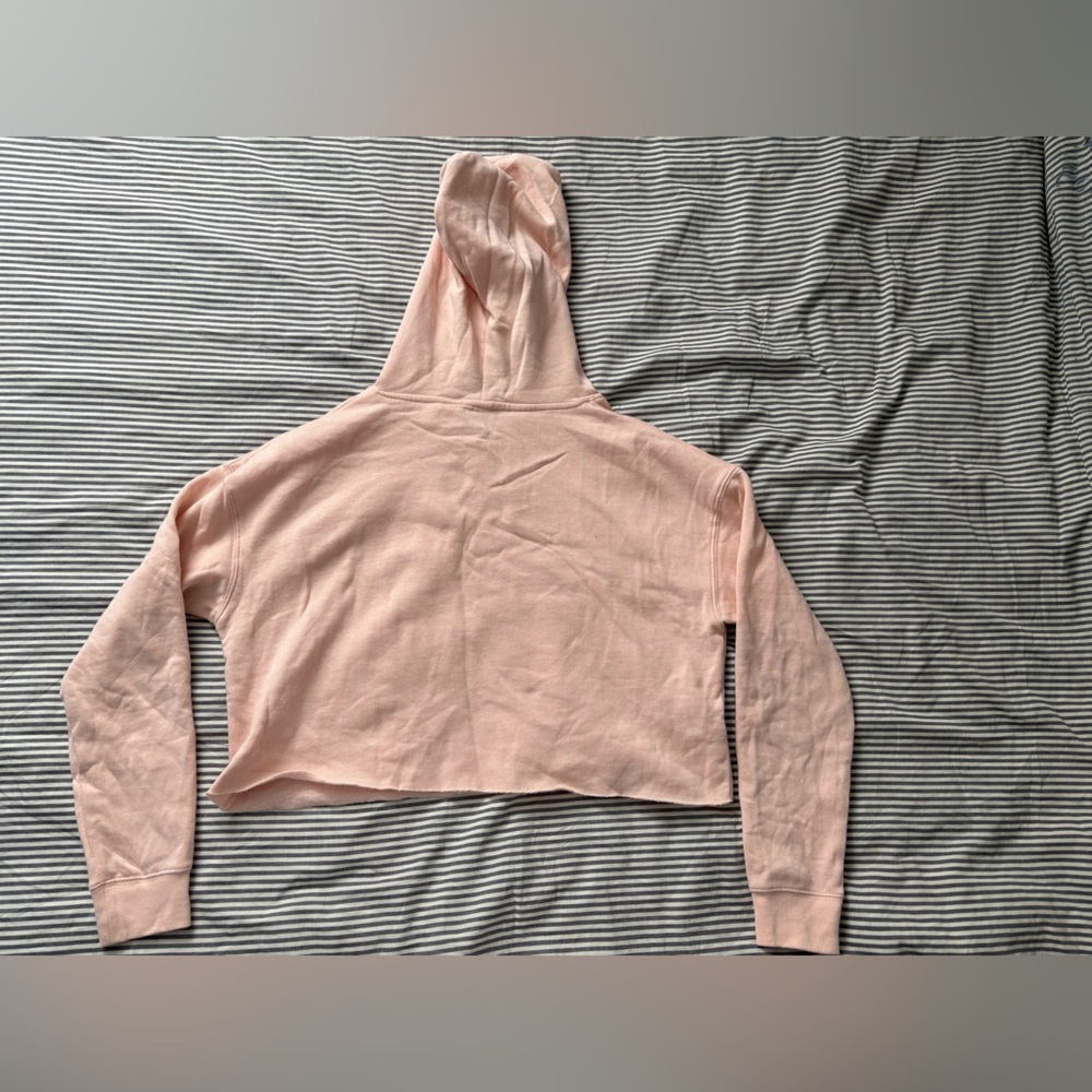 Pink Cropped Hoodie - Picture 4 of 4